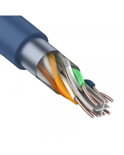 F/UTP, CAT 6, PVC, 4PR, 23AWG, INDOOR, SOLID, синий, 305 м, REXANT (01-0147). Кабель «витая пара» (LAN) для структурированных систем связи. Rexant во Владимире