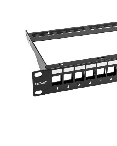 Панель коммутационная наборная 19", 1U, 24 порта, UTP REXANT PRO (02-0053): Патч-панель 19" во Владимире
