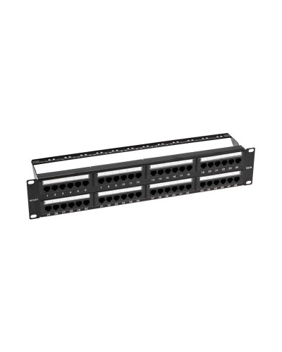Панель коммутационная с кабельными органайзерами 19", 2U, 48 портов, UTP, RJ-45, CAT 5e REXANT PRO (02-0032): Патч-панель 19" во Владимире