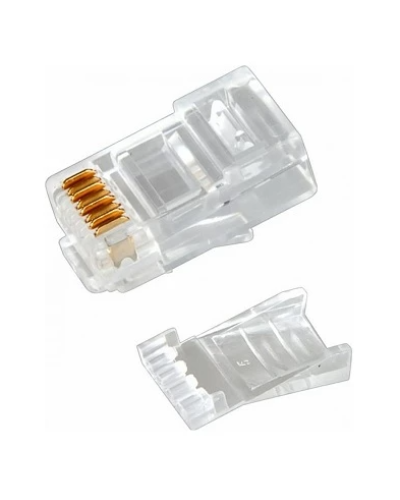 Разъем RJ-45(8P8C) под витую пару, UTP, CAT 6, с вставкой REXANT (05-1031). Разъем RJ-45. Rexant во Владимире