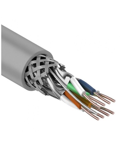S/FTP, CAT 7, PVC, 4PR, 23AWG, INDOOR, SOLID, серый, 305 м, REXANT (01-0542). Кабель «витая пара» (LAN) для структурированных систем связи. Rexant во Владимире