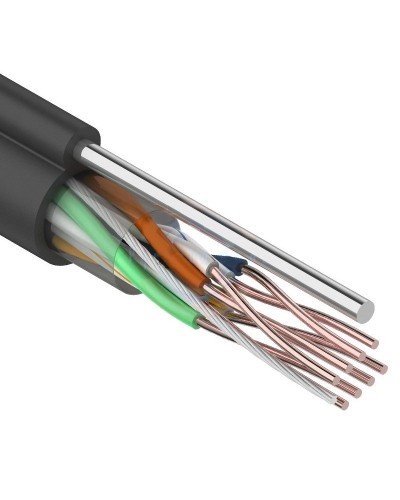 U/UTP 4PR 24AWG CAT5e 305м OUTDOOR+ТРОС*1 REXANT (01-0046). Кабель «витая пара» (LAN) для структурированных систем связи. Rexant во Владимире