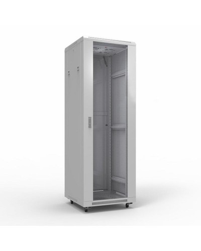 Шкаф телекоммуникационный 19 напольный 42U 600х800 мм, передняя дверь стекло, задняя дверь металл, RAL 7035 (состоит из 3 частей) (04-2306). Шкаф телекоммуникационный 19 напольный 42U. Rexant во Владимире