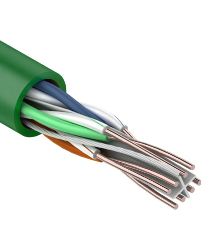 U/UTP, CAT 6, нг(А)-LSLTx, 4х2х0,575мм, 23AWG, INDOOR, SOLID, зеленый, 305м REXANT (01-0071). Кабель «витая пара» (LAN) для структурированных систем связи. Rexant во Владимире