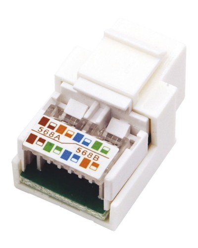 Модуль Keystone Jack RJ-45(8P8C), UTP, CAT 5e, тип 180 градусов, белый REXANT (03-1011). Модуль Keystone Jack. Rexant во Владимире