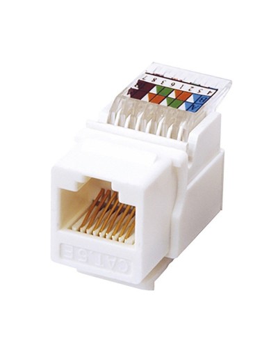 Модуль Keystone Jack RJ-45(8P8C), UTP, CAT 5e, тип 180 градусов, самозажимной, белый REXANT (03-1012): Модуль Keystone Jack во Владимире