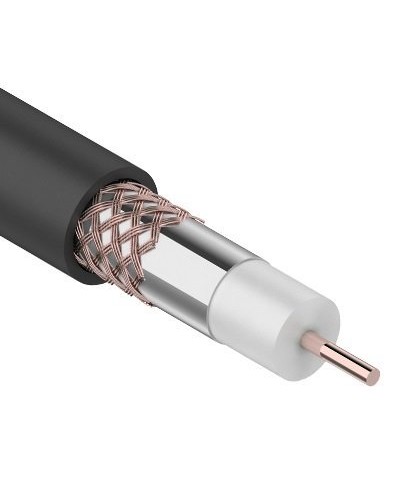 RG-6U+Cu, 75 Ом, Cu/Al/Cu, 64%, 100м. OUTDOOR REXANT (01-2222). Кабель коаксиальный радиочастотный. Rexant во Владимире