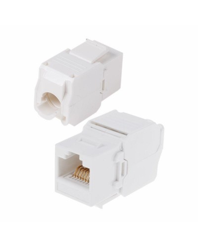 Модуль Keystone Jack RJ-45(8P8C) UTP, CAT 6, тип 180 градусов, самозажимной, белый REXANT (05-1052): Модуль Keystone Jack во Владимире