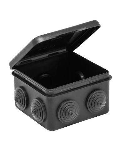 Коробка TYCO ОП 80х80х50мм откидная крышка УХЛ1 IP54 черный (67040МЧ). Коробка распределительная. RuVinil во Владимире