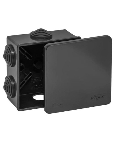 Коробка TYCO ОП 85х85х40мм УХЛ1 IP54 черный (67040Ч). Коробка распределительная. RuVinil во Владимире