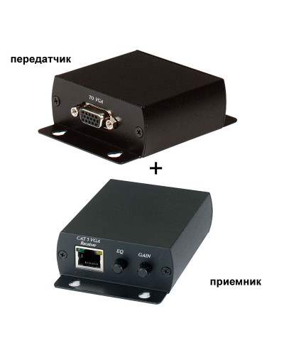 TTA111VGA. Комплект активный приемник + активный передатчик VGA-видеосигнала. SC&T во Владимире