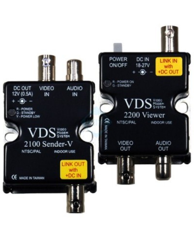 VDS 2100/2200. Удлинитель видео-, аудиосигнала, напряжения питания по коаксиальному кабелю. SC&T во Владимире