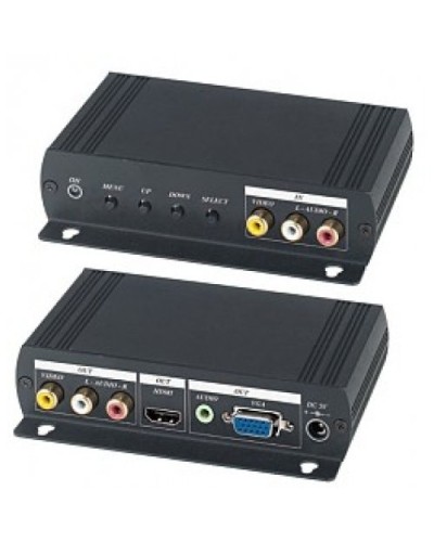 AD001HH. Преобразователь композитного видео и аудиосигналов в VGA и HDMI. SC&T во Владимире