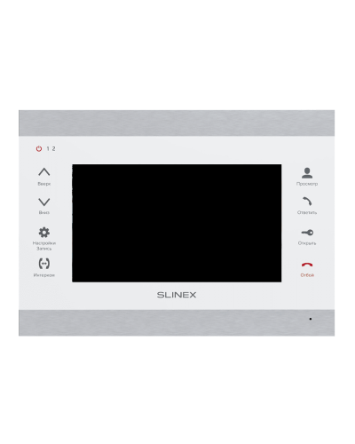 SL-07MHD (серебро+белый). Монитор домофона цветной с функцией «свободные руки». SLINEX во Владимире