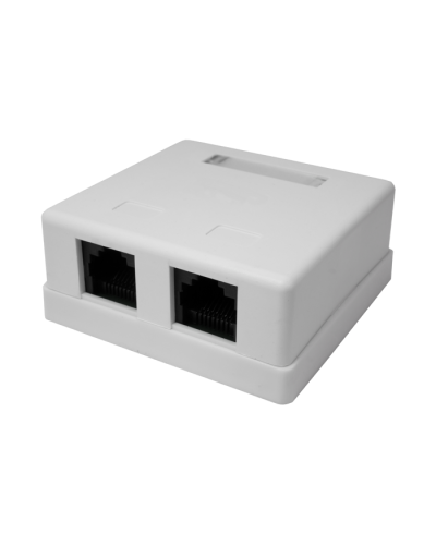Розетка настенная RJ-45, 8P8C, Cat.5e, 2 порта UTP (10-0309): Компьютерная розетка во Владимире