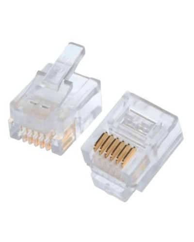 Коннекторы 6P6C (RJ-11) (100шт) (10-0228). Телефонный разъем 6P6C (RJ-11). SUPRLAN во Владимире