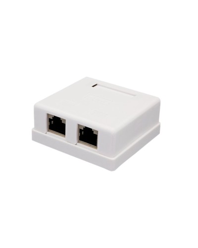 Розетка настенная RJ-45, 8P8C, Cat.6, 2 порта FTP (10-0353): Компьютерная розетка во Владимире