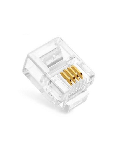 Коннекторы 6P4C (RJ-11) (100шт) (10-0227). Телефонный разъем 6P4C (RJ-11). SUPRLAN во Владимире