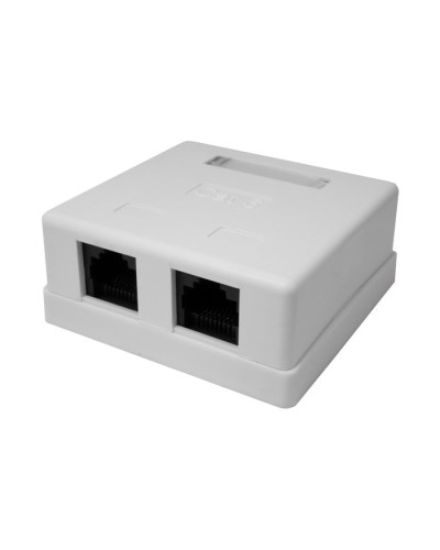 Розетка настенная RJ-45, 8P8C, Cat.6, 2 порта UTP (10-0310): Компьютерная розетка во Владимире