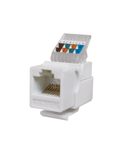 Модуль-вставка Keystone Кат5е, без.инстр.зад, белый UTP (10-0312): Вставка Keystone Jack RJ-45 во Владимире