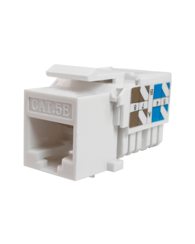 Модуль-вставка Keystone Кат5е, инстр.зад, белый UTP (10-0313): Вставка Keystone Jack RJ-45 во Владимире