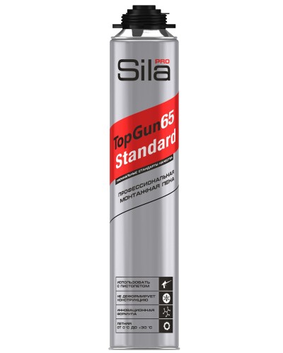Пена монтажная Sila Pro TopGun 65 STANDARD, 850 мл. Пена монтажная профессиональная. Sila во Владимире