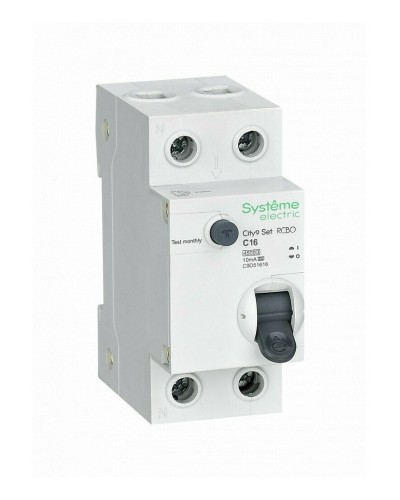 City9 Set 1P+N С 16А 4.5kA 10мА A 230В (C9D51616). Автоматический выключатель дифференциального тока. Systeme Electric во Владимире