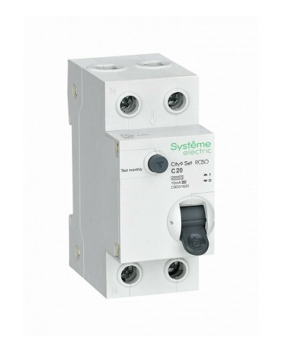 City9 Set 1P+N С 20А 4.5kA 10мА A 230В (C9D51620). Автоматический выключатель дифференциального тока. Systeme Electric во Владимире
