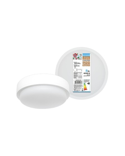 ДПП 3901 8Вт 6500К IP65 белый круг (SQ0366-0148). Светодиодный светильник LED. TDM ЕLECTRIC во Владимире