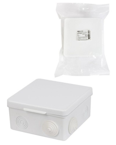 Коробка ОП 100х100х55мм, крышка, IP54, 8вх. (SQ1401-0513). Распаячная коробка. TDM ЕLECTRIC во Владимире