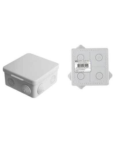 Коробка ОП 80х80х50мм, крышка, IP54, 7вх. (SQ1401-0512). Распаячная коробка. TDM ЕLECTRIC во Владимире
