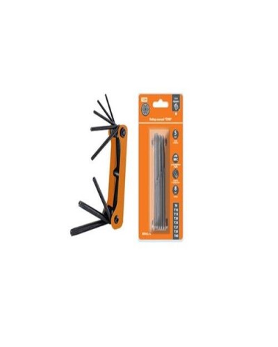 Набор ключей TORX раскладной 8шт.: T9-T40, углеродистая сталь Гранит TDM (SQ1020-0211). Набор ключей. TDM ЕLECTRIC во Владимире