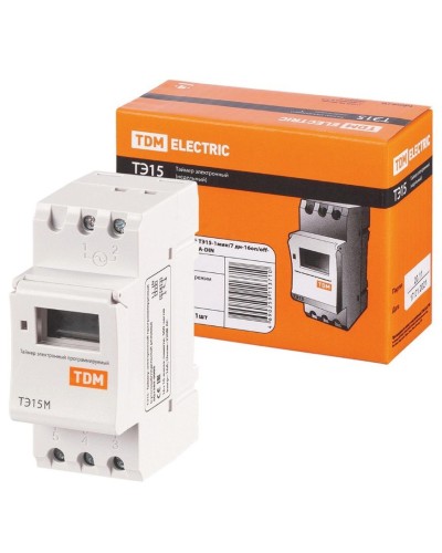 ТЭ15М-1мин/7дн-32on/off-30А-DIN TDM (SQ1503-0037). Таймер электронный. TDM ЕLECTRIC во Владимире