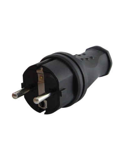 Вилка прямая 2Р+РЕ 16А 250В IP44 (SQ0612-0031). Вилка прямая каучук. TDM ЕLECTRIC во Владимире