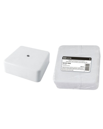 Коробка КР 75х75х28 ОП белая, IP40, с клеммной колодкой (SQ1401-0906). Распаячная коробка. TDM ЕLECTRIC во Владимире