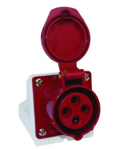 Розетка 124 стационарная 3Р+РЕ 32А 380В IP44 (SQ0602-0005). Розетка. TDM ЕLECTRIC во Владимире