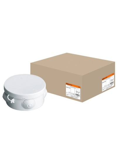 Коробка ОП D85х40мм, крышка, IP54, 4вх. (SQ1401-0102). Распаячная коробка. TDM ЕLECTRIC во Владимире