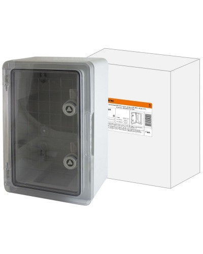 ЩМП-0-3, прозрачная крышка ABS, IP65, 400x300x170. Бокс пластиковый антивандальный. TDM ЕLECTRIC во Владимире