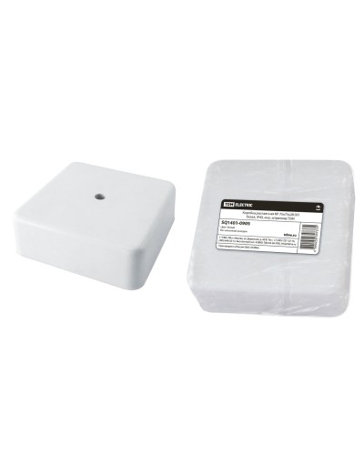 Коробка КР 75х75х28 ОП белая, IP40 (SQ1401-0905). Распаячная коробка. TDM ЕLECTRIC во Владимире