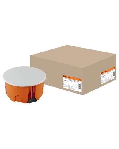 Распаячная коробка СП D80х40мм, крышка, пл. лапки, IP20, TDM (SQ1403-1025). Распаячная коробка СП. TDM ЕLECTRIC во Владимире