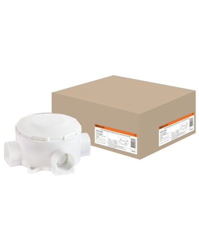 Распаячная коробка ОП D80х35мм, IP42, 3-х рожковая, белая TDM (SQ1401-4004). Распаячная коробка ОП. TDM ЕLECTRIC во Владимире