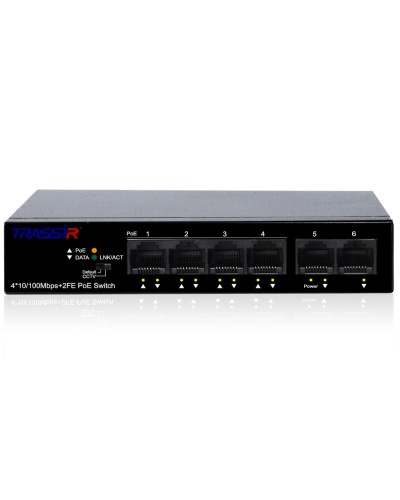 TR-NS1106-60-4POE. Коммутатор с PoE. Trassir во Владимире