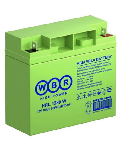 WBR HRL1280W. Аккумулятор герметичный свинцово-кислотный. WBR во Владимире
