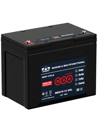 WBR MBG75-12. Аккумулятор герметичный свинцово-кислотный. WBR во Владимире