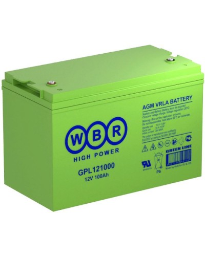 WBR GPL121000A. Аккумулятор герметичный свинцово-кислотный. WBR во Владимире