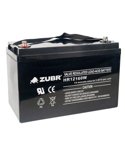 ZUBR HR 12160W (12V, 45Ah). Аккумулятор герметичный свинцово-кислотный. ZUBR во Владимире