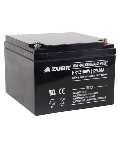 ZUBR HR 12100W (12V, 28Ah). Аккумулятор герметичный свинцово-кислотный. ZUBR во Владимире