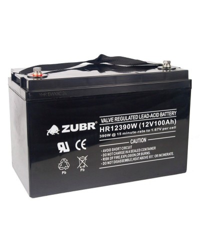 ZUBR HR 12390W (12V, 110Ah). Аккумулятор герметичный свинцово-кислотный. ZUBR во Владимире