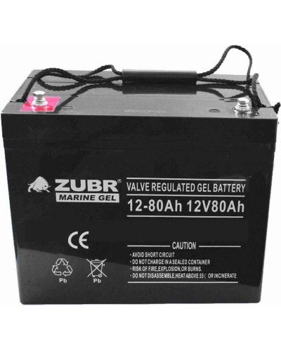 ZUBR MARINE GEL NPG 12-80 (12V, 80Ah). Аккумулятор герметичный свинцово-кислотный. ZUBR во Владимире