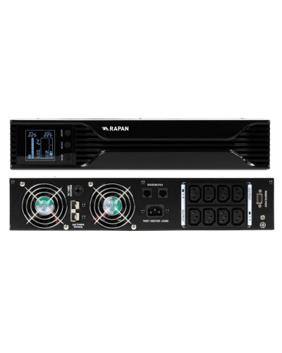RAPAN-UPS 1000 RACK+2х9Ah (RAPAN-UPS 1000-RACK-IN-2х9-E) (8958). Бесперебойный источник питания. Бастион во Владимире